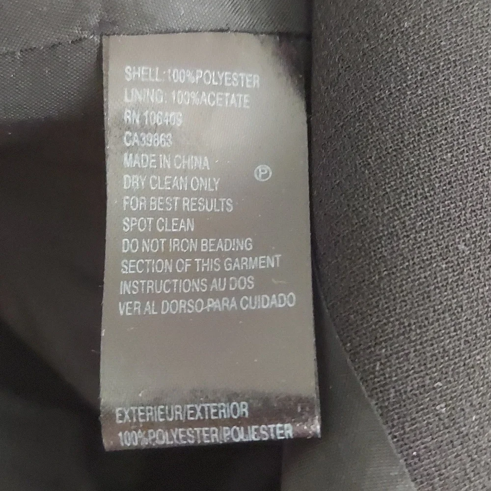 Tahari by Arthur S. Levine Jason Black Cropped Cocktail Blazer Jacket Sz 14 NWT - Picture 12 of 16